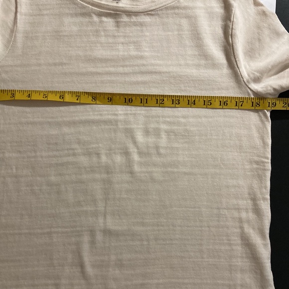 Loft cream Medium blouse 100%cotton Made in India. 3/4 sleeve lace at the cuffs - Picture 5 of 8